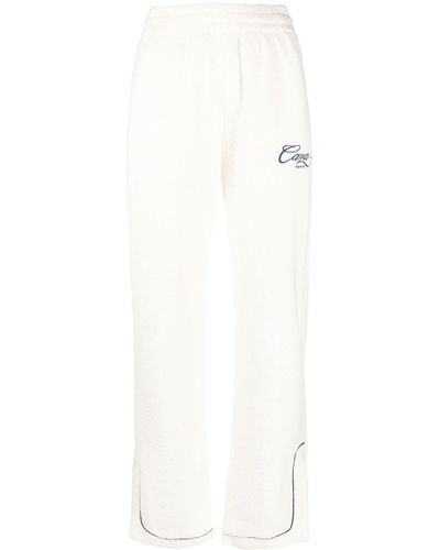 Casablanca Pantalones de chándal Caza de tejido de rizo - Blanco