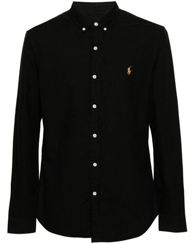Polo Ralph Lauren Piqué Overhemd - Zwart