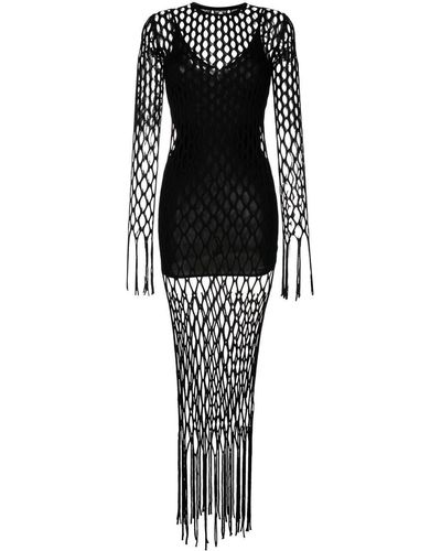 Dion Lee Reef Net Maxi Dress - Black