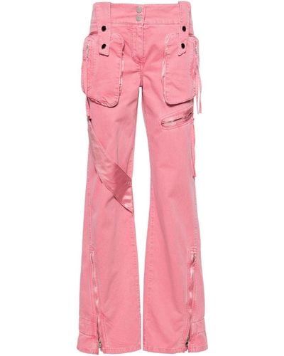 Blumarine Cotton Trousers - Pink