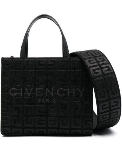 Givenchy Mini 4g-embroidered Tote Bag - Black