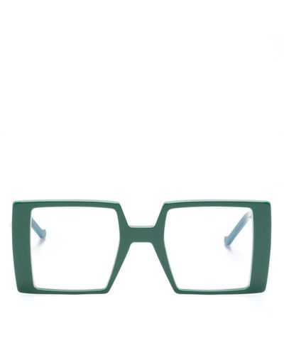 VAVA Eyewear オーバーサイズ スクエア眼鏡フレーム - グリーン