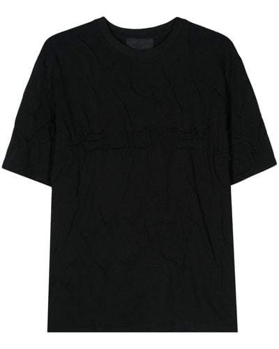 HELIOT EMIL Quadratic Cotton T-shirt - Black