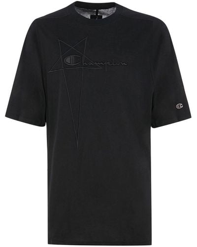 Rick Owens X Champion X Champion Jumbo Short-sleeve T-shirt - Black