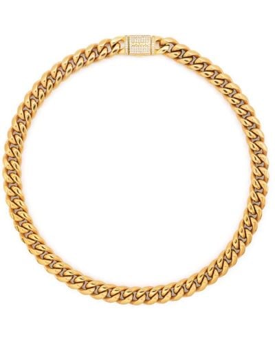 DARKAI Cuban-chain Gold-plated Necklace - Metallic