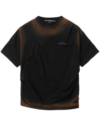 ANDERSSON BELL T-shirt Mardro Gradient a strati - Nero