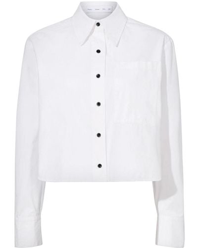 Proenza Schouler Alma Button-up Cotton Shirt - White
