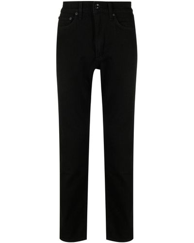 Rag & Bone Vaqueros slim de talle medio - Negro