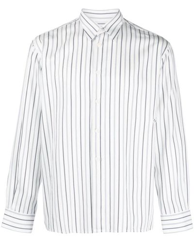 Soulland Perry Striped Shirt - White