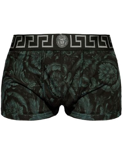 Versace Boxershorts mit Barocco-Print - Schwarz