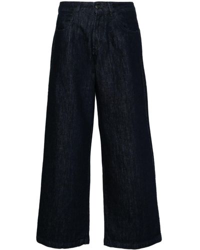 Societe Anonyme Marlen Jeans mit weitem Bein - Blau
