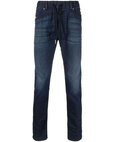 DIESEL Jeans Met Donkere Wassing - Blauw