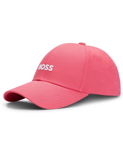 BOSS Logo-embroidered Baseball Cap - Pink