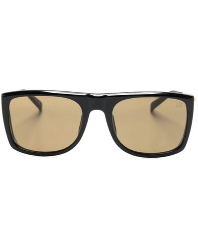 Dunhill Rollagas Spoiler Square-frame Sunglasses - Natural