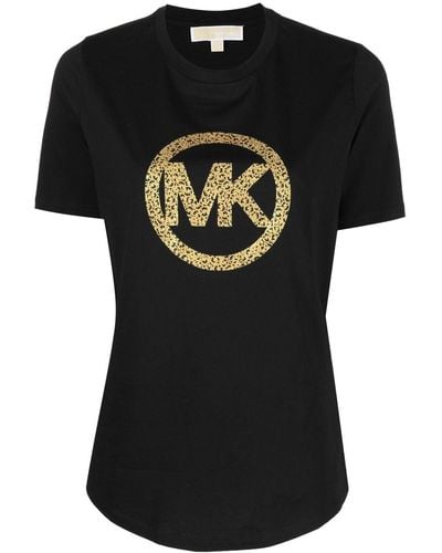 MICHAEL Michael Kors レオパード Tシャツ - ブラック
