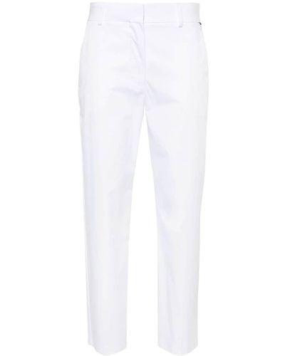 Tommy Hilfiger Slim-cut Cropped Trousers - White