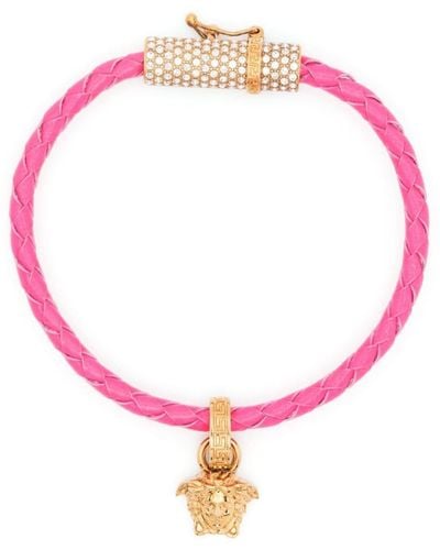 Versace Armband mit Medusa-Schild - Pink