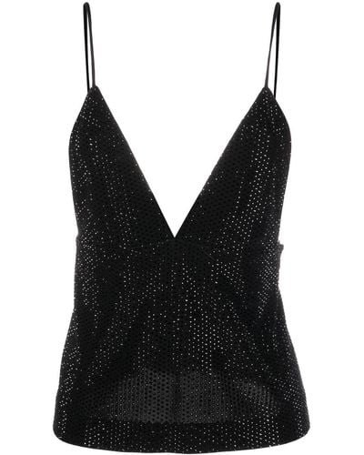 DSquared² Sequin-embellished V-neck Camisole - Black