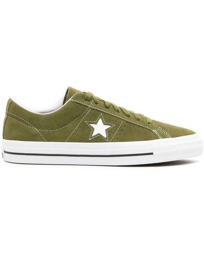 Converse One Star Pro Sneakers aus Wildleder - Grün