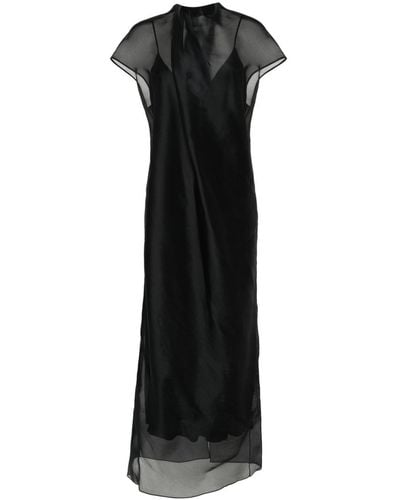 Khaite Organza Essie Dress Clothing - Black