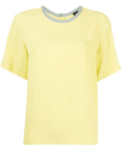 PS by Paul Smith コントラストトリム Tシャツ - イエロー