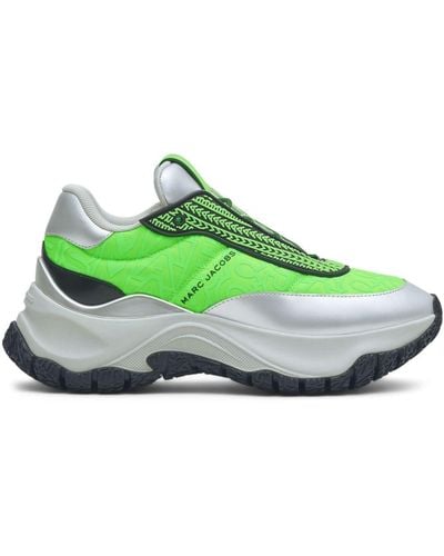 Marc Jacobs The Monogram Lazy Runner Sneakers - Green