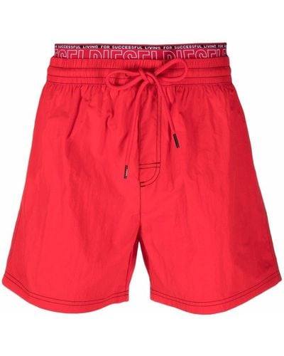 DIESEL Bmbx-dolphin Swim Shorts - Red