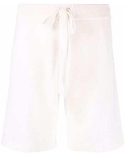 P.A.R.O.S.H. Knitted Drawstring Waist Shorts - White