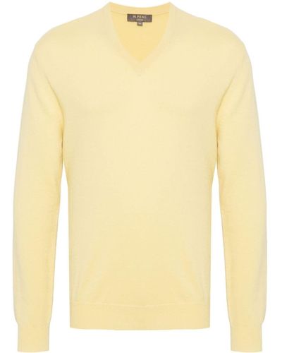 N.Peal Cashmere Burlington Organic-cashmere Sweater - Yellow