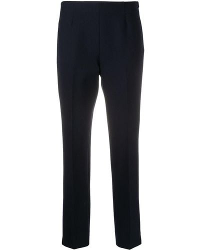Peserico Cropped Tailored Trousers - Blue