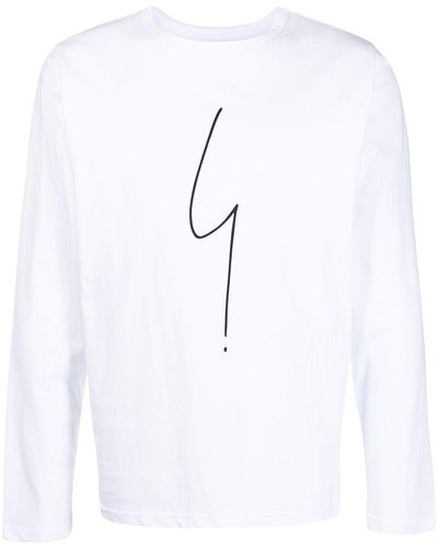 agnès b. Coulos Long-sleeved T-shirt - White