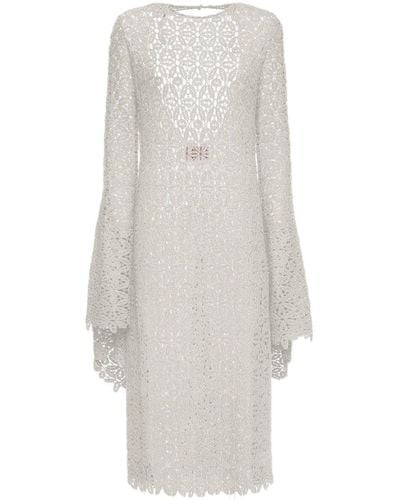 La DoubleJ Costiera Knitted Dress - White