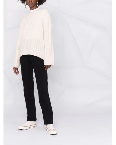 Totême Cable-knit Cashmere Sweater - White
