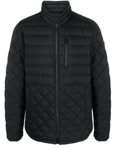 Moose Knuckles Quilted Zipped Jacket - Blue