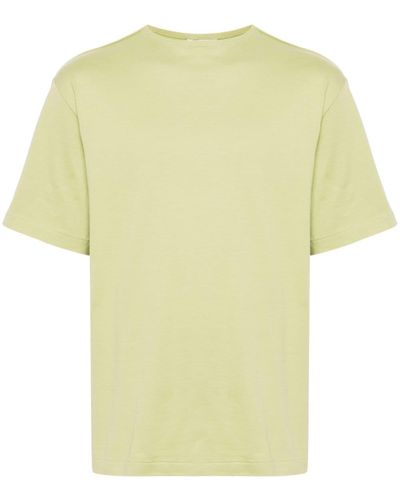 AURALEE Luster Plaiting Cotton T-shirt - Yellow