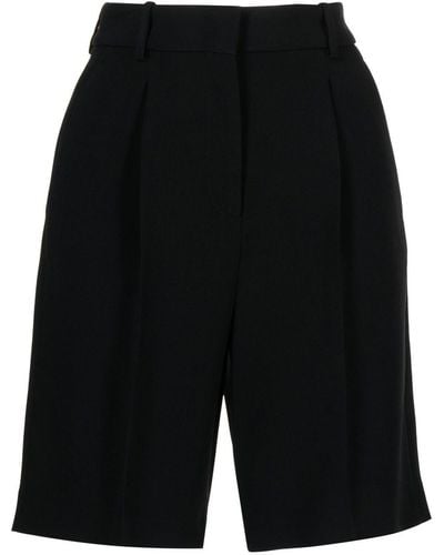 Ermanno Scervino Pantalones cortos de talle alto - Negro