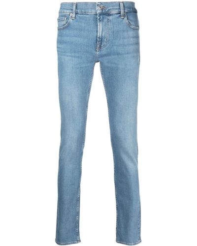 7 For All Mankind Jeans skinny Paxtyn con vita media - Blu