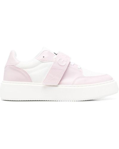 Ganni Touch-strap Low-top Trainers - Pink