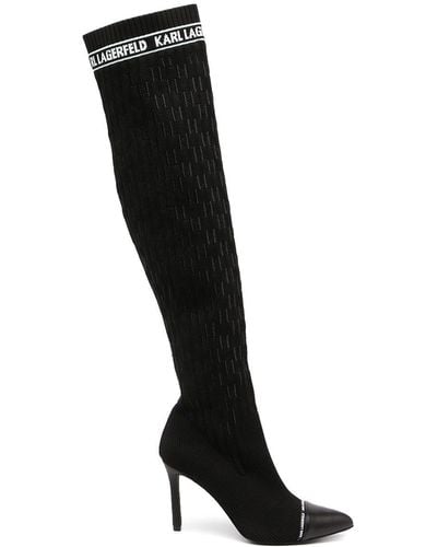 Karl Lagerfeld Pandora Knee-high Boots - Black