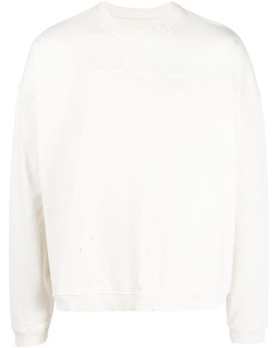 Guess USA Embossed-logo Cotton Sweatshirt - White