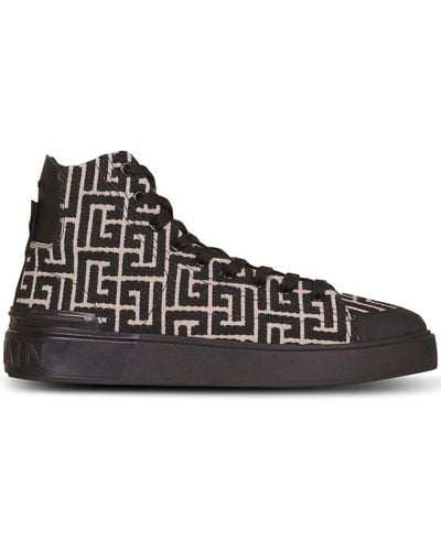 Balmain Sneakers B-court à monogramme - Noir