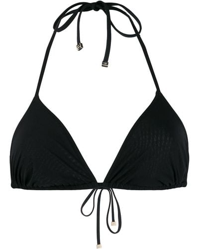 Dolce & Gabbana Top de bikini de triángulo - Negro