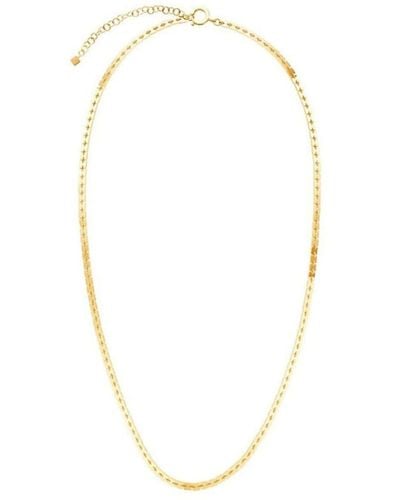 CADAR 18kt Yellow Gold Foundation Chain Necklace - White