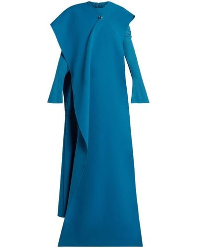 Chats by C.Dam Layered Jersey Dress - Blue
