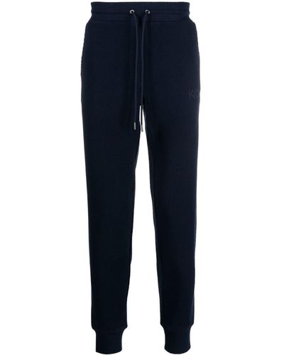 Michael Kors Waffle-knit Track Trousers - Blue