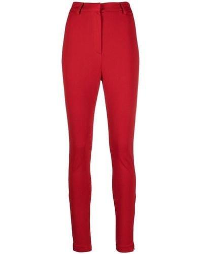Magda Butrym Pantalones de vestir de talle alto - Rojo