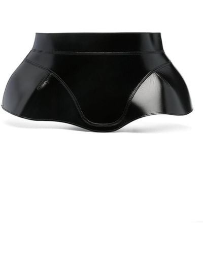Alexander McQueen Cinturón con diseño de corsé - Negro