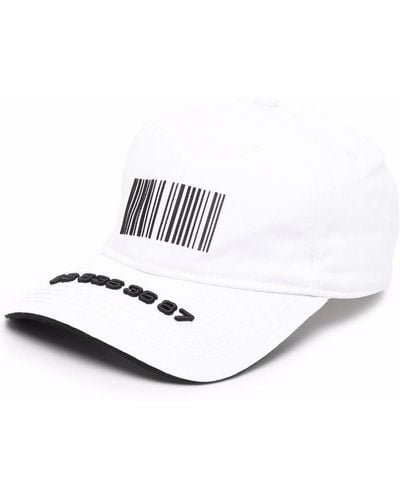 VTMNTS Barcode-print Baseball Cap - White
