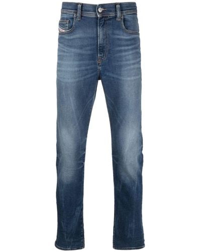 DIESEL Jeans Met Stonewashed-effect - Blauw