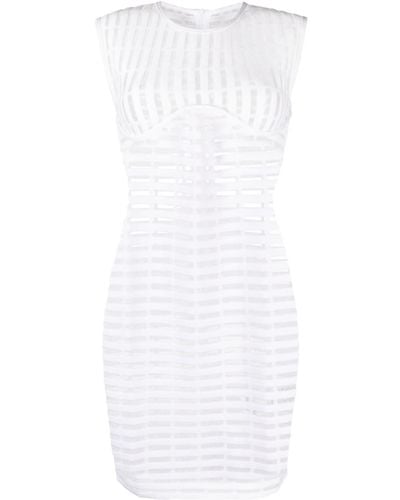 Genny Iconic Cut-out Minidress - White